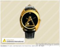 Gold Plated Gents Wrist Watch