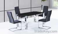 Sell dining table, tempered glass dining table