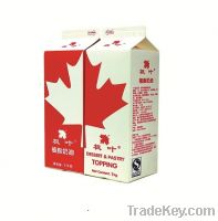 Sell "red maple" non-dairy whipping cream