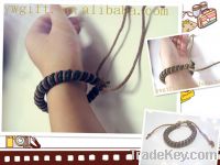 handmade weave knot wax string bracelet, Sell