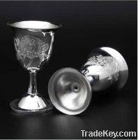 Sell Classical Chinese handmade pure silver drinking cup