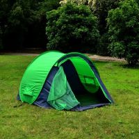 Waterproof Pop up Tent, Automatic Folding Green Tent, Glowing Tents