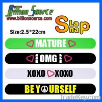 Sell silicone slap wristbands