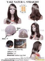 Sell lace front wigs Indian remy hair