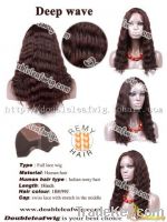 Sell Natural 100% human hair full lace wig