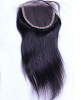5A grade virgin hair Nautral color brazilian hair lace closure