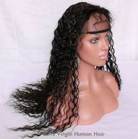 Sell 100% virgin human hair  Full Lace Wig, indian hair, brazilian hair
