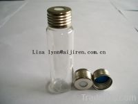 VA201 20ml clear precision screw- thread vial, round bottom