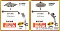 Shower head + Shower arm promotional package (free hand shower)