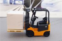 Logistics Shipping Giveaway, Scale Forklift Model, 1 24 Heavy Lifting Machine Model-Yellow