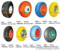 Sell PU wheels Flat free Rubber wheel