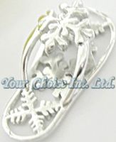 Plain 925 silver  pendant--BOA0030