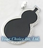 925 Silver Pendant Inlaid With crystal--BOIC0028