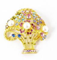 Sell crystal brooch GSBH-307010,jewelry