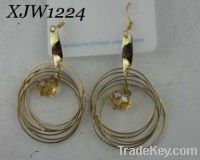 Wholesale rhinestone pendant earrings(XJW1224)
