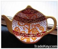 Sell Hand painted teapot shape dish-For teabag