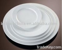 Sell round and square porcelain plates
