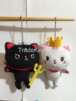 Cute Cartoon Plush Cat Pendant