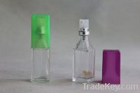 glass bottle, perfume bottle, square bottle