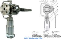 Sell sampling valve, chemical sample valve, sample valve