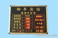 Sell LED Price Board for Hotel Use