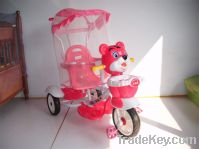 Sell 2012 hot popular plastic baby tiger tricycle with basket