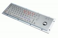 Sell 299B 65Keys Non-DES Stainless Steel Keyboard with Trackball