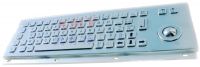 Sell 299D 65Keys Non-DES Stainless Steel Keyboard with Trackball