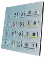 Sell 16(4x4)Keys Non-DES Stainless Steel Keypad/PINpad/Keyboard(IP65,