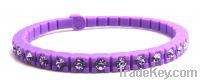 Sell 2013 MUST-HAVE designer inspried silicone crystal tennis bracelet