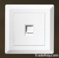 Sell 1gang recessed type rj11 rj45 socket