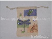 Sell drawstring jewelry cotton pouch
