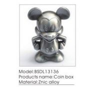Zinc alloy Mickey Money boxes can be used as a gift