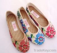Sell handmade cloth shoes woman shoes
