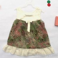 Sell 100% silk baby dress baby skirt T65
