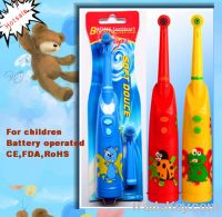 battery operated electric toothbrush with cartoon image(HL-248C)