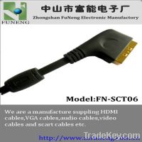 Sell hot plug scart cable 21pin