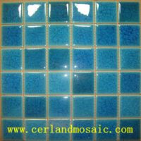 Sell swimming pool crackle glazed ceramic mosaic