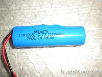 Sell 3.7V lithium-ion 18650 rechargeable battery cells