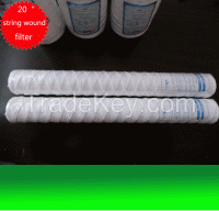 20"polypropylene string wound cartridge filter 5micron filter for liquid purifier