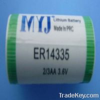 Sell ER14335 Lithium Thironyl  Chloride battery