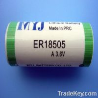 Sell 3.6V ER18505 Lithium Thionyl Chloride cell