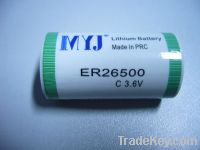 Sell 3.6v li battery ER26500