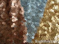Selling sequins embroidery fabric mesh ground for dress, garment