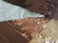 Sell 5mm spangles embroidery knitted fabric for dress
