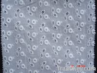 Cotton eyelet embroidery fabric for dress