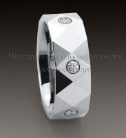 tungsten ring(inlaid with diamond)