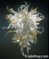 A Classical blown glass ceiling light-LR014