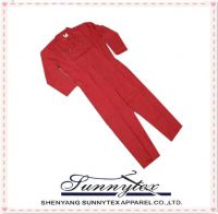 mens red colour work overall uniform oem apparel