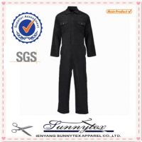 TC basic black colour woking custom overall workwear